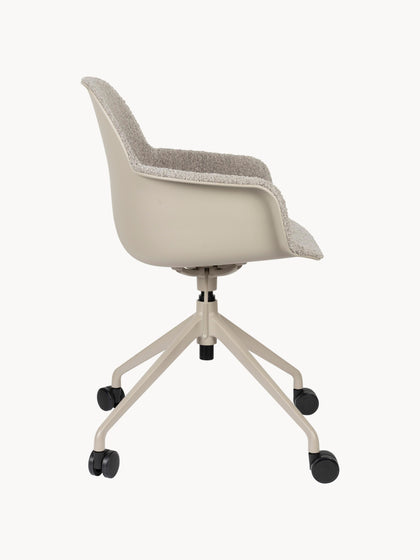 Westwing Silla De Escritorio En Tejido Bouclé Albert Regulable En Altura