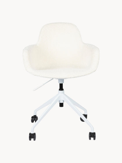 Westwing Silla De Escritorio En Tejido Bouclé Albert Regulable En Altura