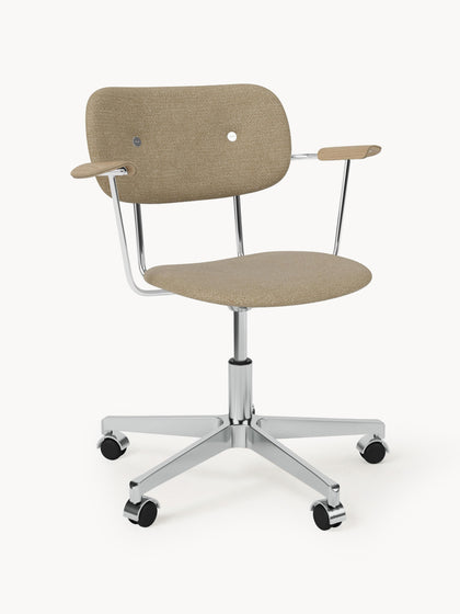 Westwing Silla de escritorio en tejido bouclé Co altura regulable