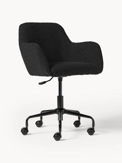 Westwing Silla de escritorio en tejido bouclé Lucie