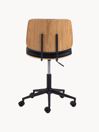 Westwing Silla De Escritorio Giratoria De Piel Sintética Owen Regulable En Altura