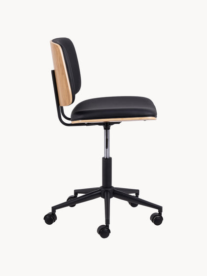 Westwing Silla De Escritorio Giratoria De Piel Sintética Owen Regulable En Altura