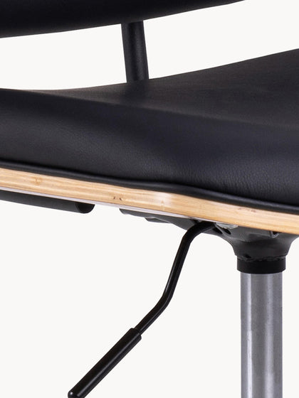 Westwing Silla De Escritorio Giratoria De Piel Sintética Owen Regulable En Altura