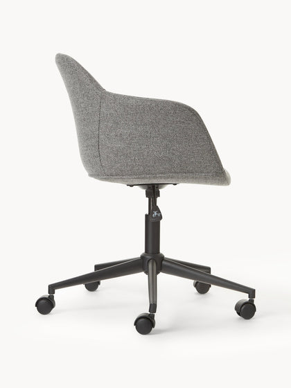 Westwing Silla De Escritorio Tapizada Con Asiento Estrecho Fiji