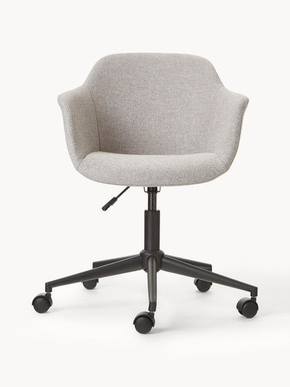 Westwing Silla De Escritorio Tapizada Con Asiento Estrecho Fiji