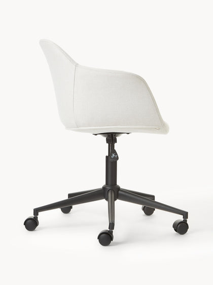 Westwing Silla De Escritorio Tapizada Con Asiento Estrecho Fiji