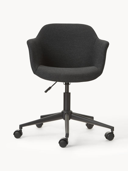 Westwing Silla De Escritorio Tapizada Con Asiento Estrecho Fiji