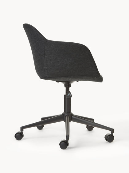 Westwing Silla De Escritorio Tapizada Con Asiento Estrecho Fiji