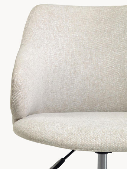 Westwing Silla De Escritorio Tapizada Regulable En Altura Einara