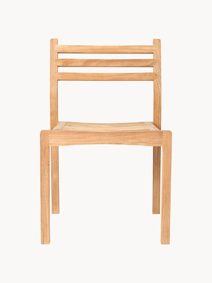 Westwing Silla de jardín apilable de madera de teca AH501