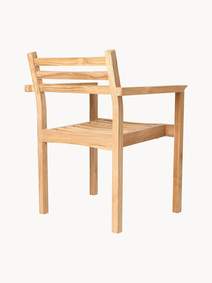 Westwing Silla De Jardín Apilable De Madera De Teca AH502