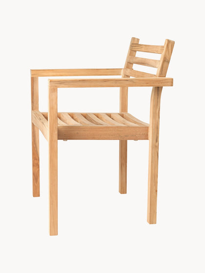 Westwing Silla De Jardín Apilable De Madera De Teca AH502