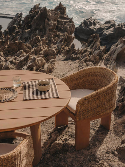 Westwing Silla De Jardín De Madera De Eucalipto Xoriguer