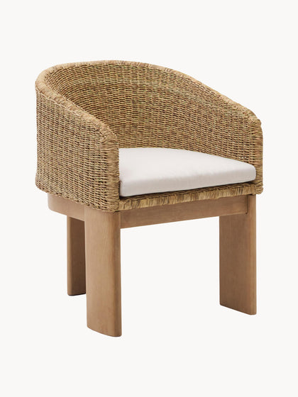 Westwing Silla de jardín de madera de eucalipto Xoriguer