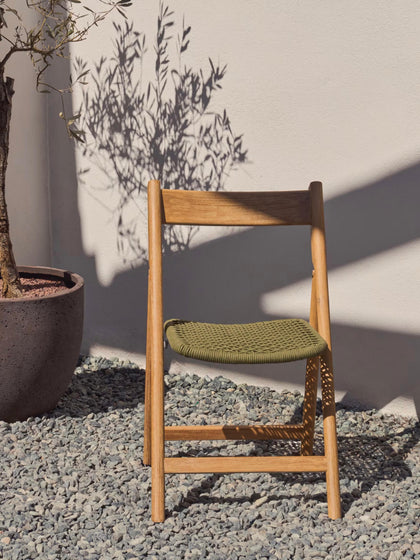 Westwing Silla De Jardín Plegable De Madera De Acacia Dandara