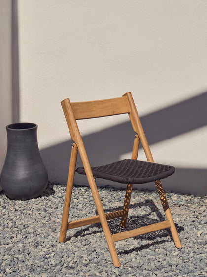 Westwing Silla De Jardín Plegable De Madera De Acacia Dandara