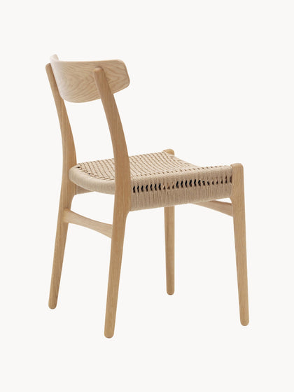 Westwing Silla De Madera Con Asiento Tejido A Mano CH23