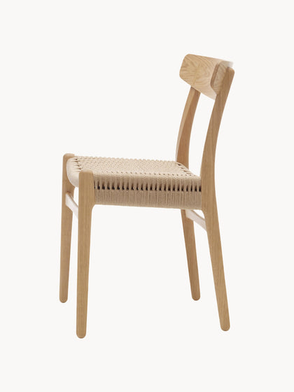 Westwing Silla De Madera Con Asiento Tejido A Mano CH23
