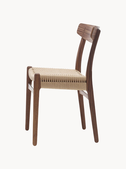 Westwing Silla De Madera Con Asiento Tejido A Mano CH23
