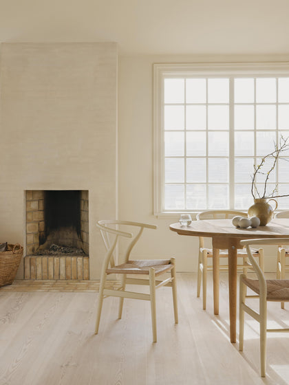 Westwing Silla De Madera Con Asiento Tejido A Mano CH24