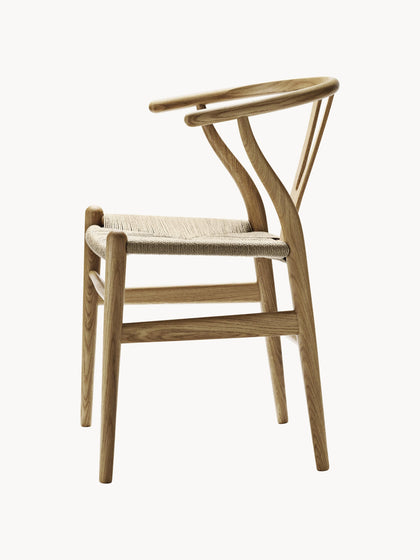 Westwing Silla De Madera Con Asiento Tejido A Mano CH24