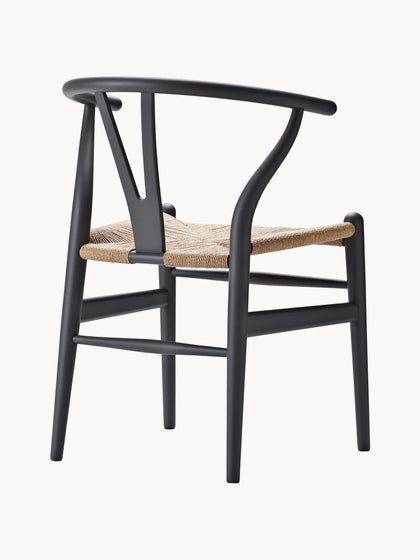 Westwing Silla De Madera Con Asiento Tejido A Mano CH24