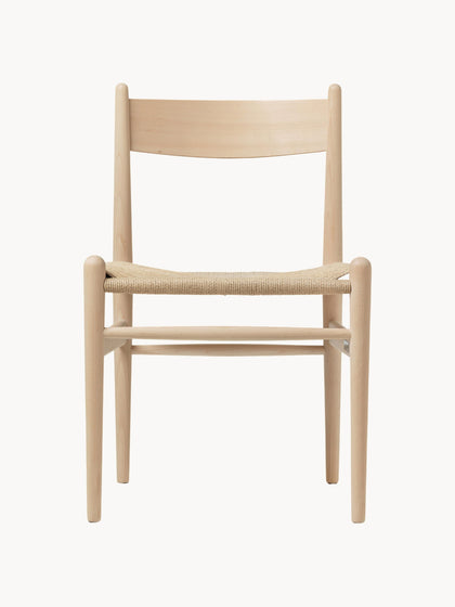 Westwing Silla De Madera Con Asiento Tejido A Mano CH36