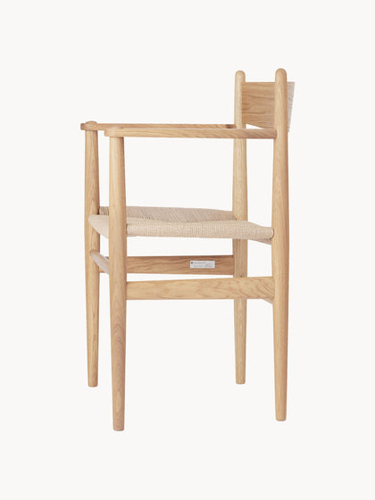 Westwing Silla De Madera Con Asiento Tejido A Mano CH37