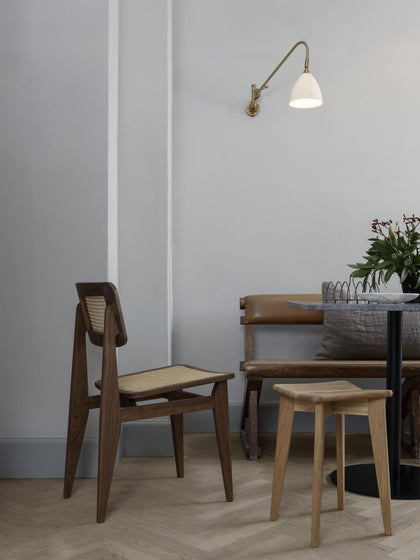 Westwing Silla De Madera De Nogal Con Tejido Vienés C-Chair