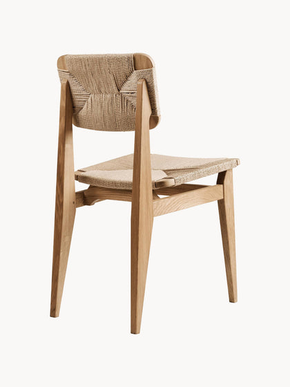 Westwing Silla De Madera De Roble Con Asiento Trenzado C-Chair