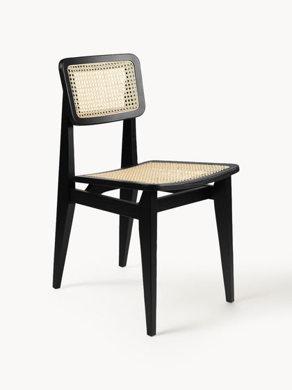 Westwing Silla de madera de roble con tejido vienés C-Chair
