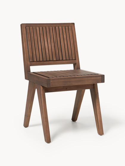 Westwing Silla para exterior de madera de acacia Sissi