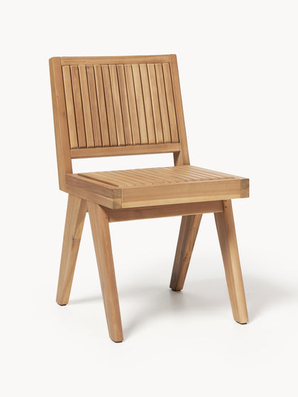 Westwing Silla para exterior de madera de acacia Sissi