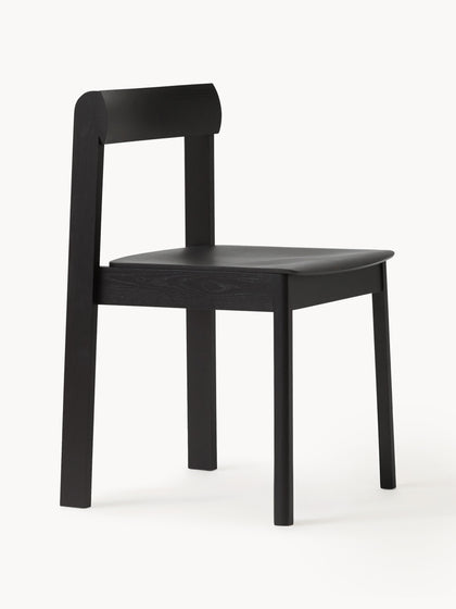 Westwing Sillas apilables de madera de roble Blueprint 2 uds