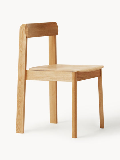 Westwing Sillas apilables de madera de roble Blueprint 2 uds