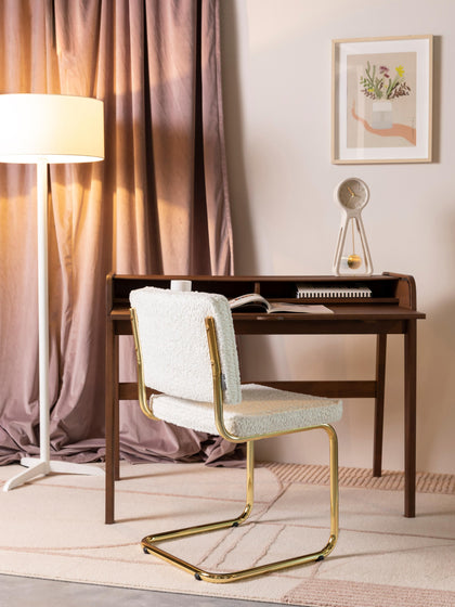 Westwing Sillas Cantilever De Borreguillo Kink 2 Uds