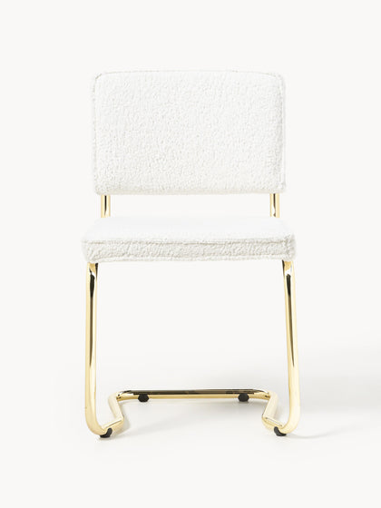 Westwing Sillas Cantilever De Borreguillo Kink 2 Uds