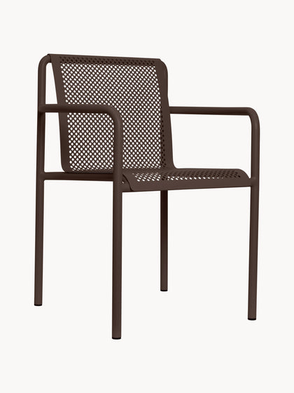 Westwing Sillas con reposabrazos de jardín Dapple 2 uds