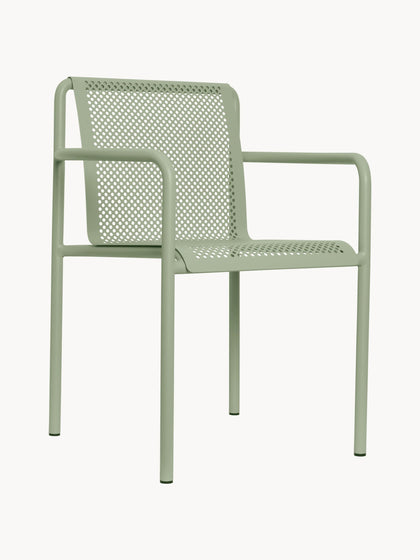 Westwing Sillas con reposabrazos de jardín Dapple 2 uds