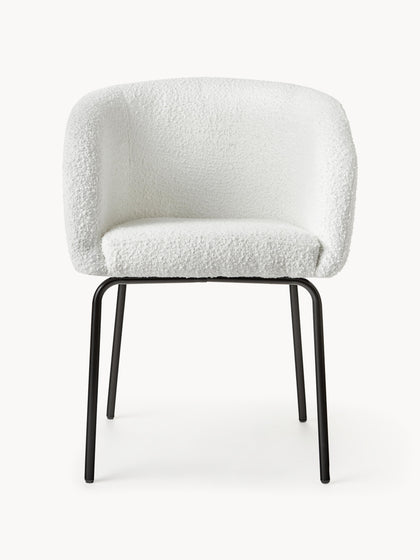 Westwing Sillas Con Reposabrazos En Tejido Bouclé Alani 2 uds