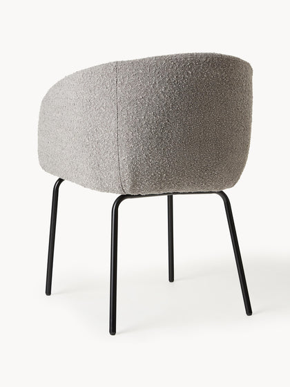 Westwing Sillas Con Reposabrazos En Tejido Bouclé Alani 2 uds