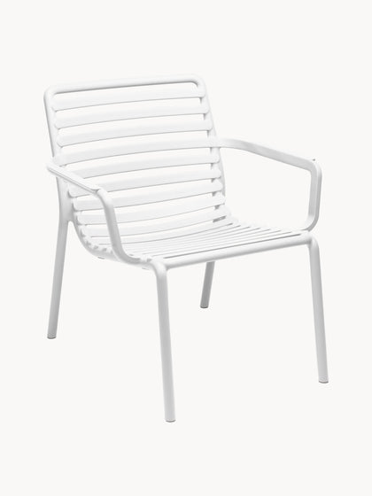 Westwing Sillas de jardín apilables con reposabrazos Doga 2 uds