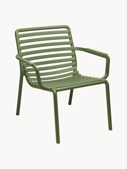 Westwing Sillas de jardín apilables con reposabrazos Doga 2 uds