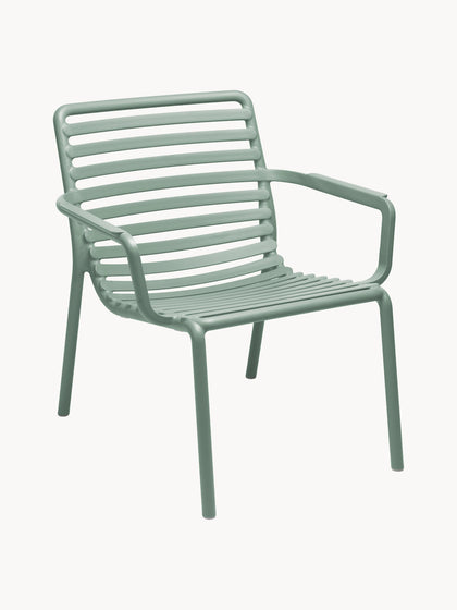 Westwing Sillas de jardín apilables con reposabrazos Doga 2 uds