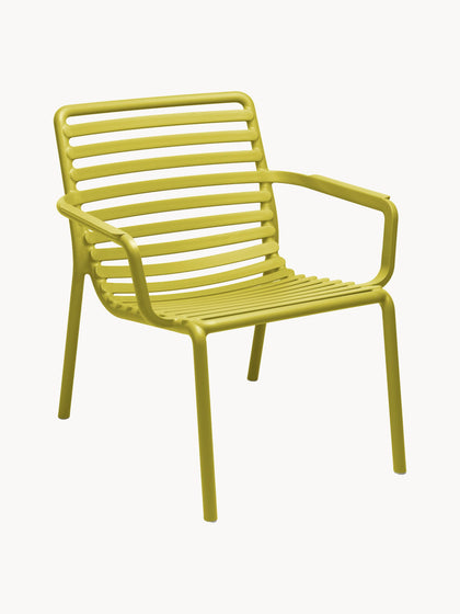 Westwing Sillas de jardín apilables con reposabrazos Doga 2 uds