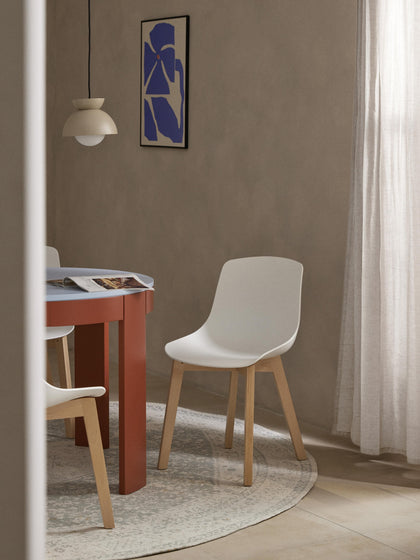 Westwing Sillas De Plástico Con Patas De Madera Dave 2 uds