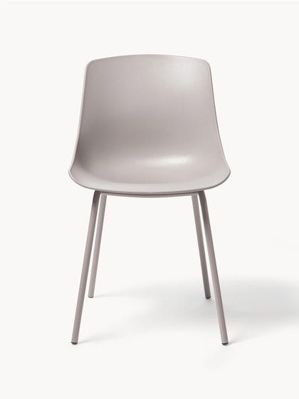 Westwing Sillas De Plástico Con Patas De Metal Joe 2 uds