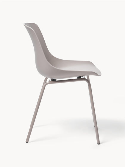 Westwing Sillas De Plástico Con Patas De Metal Joe 2 uds