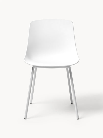 Westwing Sillas De Plástico Con Patas De Metal Joe 2 uds