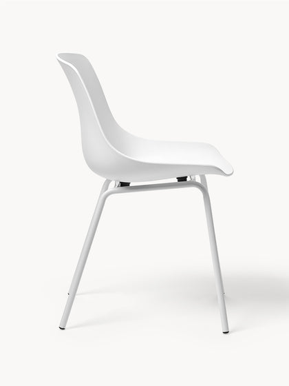 Westwing Sillas De Plástico Con Patas De Metal Joe 2 uds